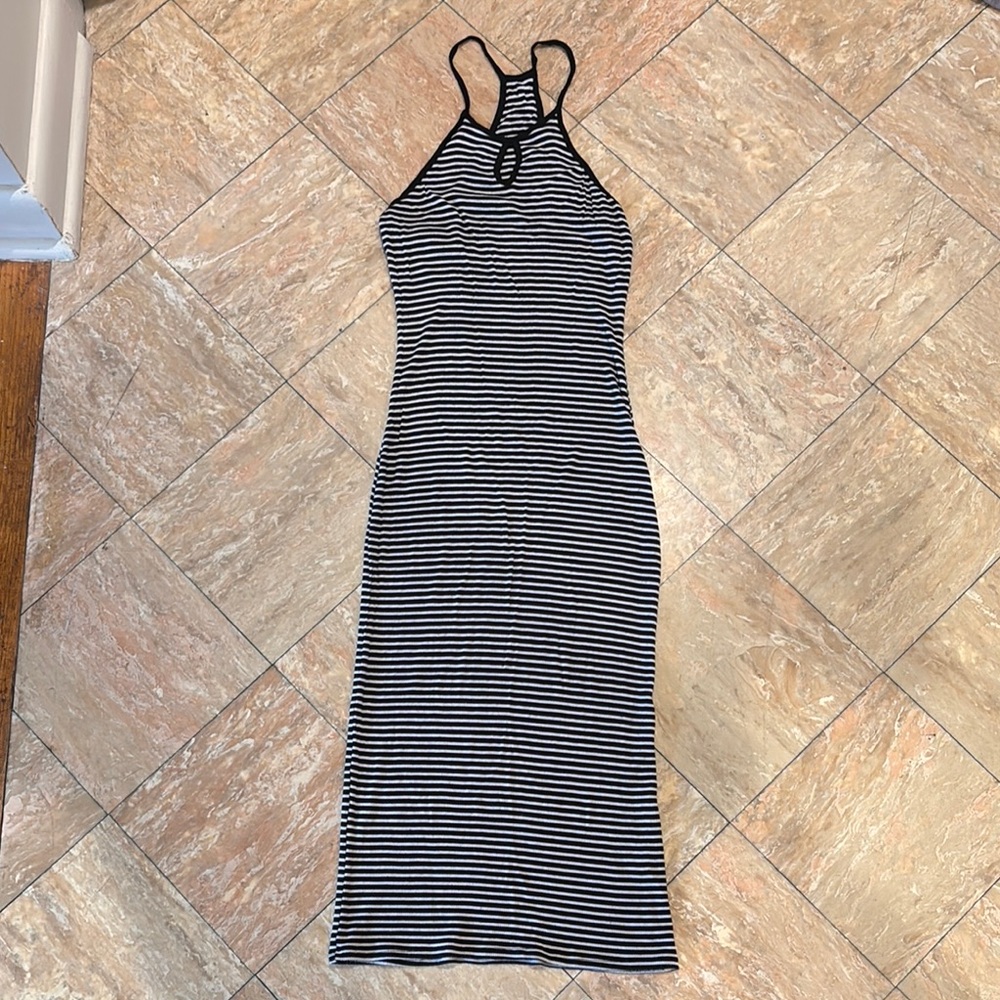 Striped Black and White  Dress